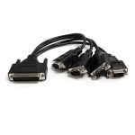 StarTech.com Tarjeta Adaptadora PCI Express PCIe de 4 Puertos Serie con Cable Multiconector RS232 Serial, SKU PEX4S553B