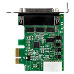StarTech.com Tarjeta Adaptadora Serie PCIe RS232 de 4 Puertos, PCIe a Serie DB9, UART 16950, compatible con Windows y Linux, SKU: PEX4S953LP