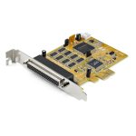 StarTech.com tarjeta adaptadora PCI Express de 8 puertos RS232 con chipset DB9 UART 16C1050, SKU PEX8S1050. Compatible con Windows y Linux. Protección ESD de 15kV.