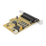 StarTech.com tarjeta adaptadora PCI Express de 8 puertos RS232 con chipset DB9 UART 16C1050, SKU PEX8S1050. Compatible con Windows y Linux. Protección ESD de 15kV.