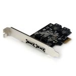 Tarjeta Adaptadora StarTech.com PCI Express de 2 Puertos eSATA, 2 Puertos SATA, modelo PEXESAT322I. Ideal para conexiones SATA III a 6Gbps y optimización de velocidad.