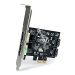 Tarjeta Adaptadora StarTech.com PCI Express de 2 Puertos eSATA, 2 Puertos SATA, modelo PEXESAT322I. Ideal para conexiones SATA III a 6Gbps y optimización de velocidad.