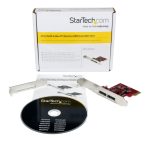StarTech.com Tarjeta Adaptadora Controladora PCI Express con 2 Puertos eSATA y velocidad SATA III de hasta 6Gbps, SKU PEXESAT32
