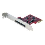 StarTech.com Tarjeta Adaptadora Controladora PCI Express con 2 Puertos eSATA y velocidad SATA III de hasta 6Gbps, SKU PEXESAT32