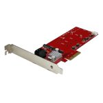 StarTech.com Tarjeta PCI Express controladora con 2 SSD NGFF M.2 y 2 puertos SATA III, SKU PEXM2SAT3422.