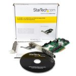 StarTech.com Tarjeta Controladora SATA III RAID PCI Express 2.0 con 2 ranuras mSATA, ideal para emparejamiento HyperDuo SSD. SKU: PEXMSATA3422