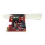 StarTech.com Tarjeta Adaptadora Controladora PCIe con 1 Puerto eSATA y 1 Puerto SATA. Modelo SATA III. SKU: PEXSAT31E1