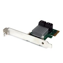 StarTech.com Tarjeta Controladora PCI Express 2.0 de 4 Puertos SATA III de 6Gbps con RAID y Enlace HyperDuo para SSD PEXSAT34RH