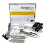 StarTech.com PEXSOUND7CH, tarjeta de sonido PCI Express con sonido envolvente de 7.1 canales, 24bit, 192kHz