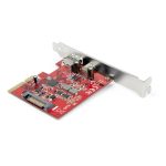 Tarjeta PCI Express USB-C USB-A de 2 Puertos USB 3.2 Gen 2 (10Gbps) Tipo C con hub interno USB, SKU PEXUSB311AC3, compatible con Windows, Mac y Linux
