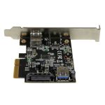 StarTech.com Tarjeta PCI Express de 2 Puertos USB 3.1 Gen 2 USB-A, un puerto externo y un puerto interno, SKU PEXUSB311EI