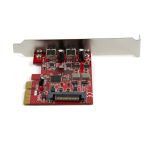 Imagen de la StarTech.com Tarjeta Adaptadora PCI Express con 2 Puertos USB-C 3.2 Gen 2 10Gbps, SKU PEXUSB312C3