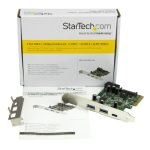 StarTech.com Tarjeta Combo PCI Express de 5 Puertos USB 3.1 a 10Gbps, con un puerto USB-C, dos puertos USB-A y dos IDC a 5Gbps, SKU PEXUSB312EIC