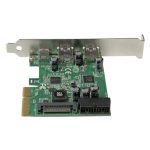 StarTech.com Tarjeta Combo PCI Express de 5 Puertos USB 3.1 a 10Gbps, con un puerto USB-C, dos puertos USB-A y dos IDC a 5Gbps, SKU PEXUSB312EIC