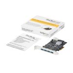 Imagen de la Tarjeta PCI Express StarTech.com de 4 Puertos USB 3.1, modelo con Puertos USB-A y 2 Canales Dedicados, SKU PEXUSB314A2V.
