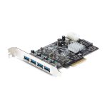 Imagen de la Tarjeta PCI Express StarTech.com de 4 Puertos USB 3.1, modelo con Puertos USB-A y 2 Canales Dedicados, SKU PEXUSB314A2V.