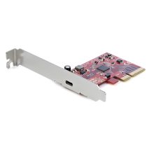 StarTech.com Tarjeta PCIe con 1 Puerto USB-C 3.2 Gen 2x2. Velocidad de 20Gbps, compatible con Windows y Linux. SKU: PEXUSB321C