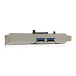 StarTech.com Tarjeta PCI Express de 2 Puertos USB 3.0 SuperSpeed con UASP y Alimentación SATA. SKU: PEXUSB3S24