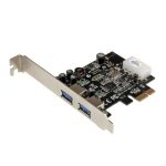StarTech.com Adaptador Tarjeta Controladora PCI Express PCI-E con 2 Puertos USB 3.0, Alimentación Molex y UASP, SKU: PEXUSB3S25
