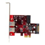 StarTech.com adaptador tarjeta PCI Express de 2 puertos externos y 2 internos USB 3.0, con alimentación SATA. SKU: PEXUSB3S2EI