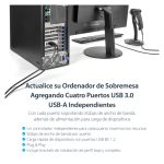 StarTech.com Adaptador PCI Express PCI-E de 4 Puertos USB 3.0 UASP, 2 Canales de 5Gbps con Alimentación Molex SATA, SKU: PEXUSB3S44V
