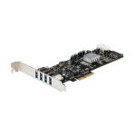 StarTech.com Adaptador PCI Express PCI-E de 4 Puertos USB 3.0 UASP, 2 Canales de 5Gbps con Alimentación Molex SATA, SKU: PEXUSB3S44V