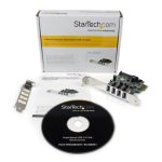 StarTech.com Tarjeta Adaptador PCI Express PCI-E USB 3.0 con UASP de 4 Puertos, SKU PEXUSB3S4V. Ideal para mejorar el rendimiento de USB en dispositivos SATA.