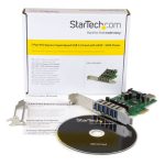 Adaptador de tarjeta PCI Express StarTech.com con 7 puertos USB 3.0, perfil bajo o completo, SKU: PEXUSB3S7