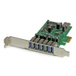 Adaptador de tarjeta PCI Express StarTech.com con 7 puertos USB 3.0, perfil bajo o completo, SKU: PEXUSB3S7