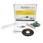 StarTech.com Adaptador Tarjeta PCI Express de Perfil Bajo USB 2.0 de Alta Velocidad con 3 Puertos Externos y 1 Interno, SKU PEXUSB4DP