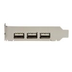 StarTech.com Adaptador Tarjeta PCI Express de Perfil Bajo USB 2.0 de Alta Velocidad con 3 Puertos Externos y 1 Interno, SKU PEXUSB4DP