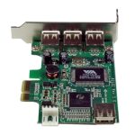 StarTech.com Adaptador Tarjeta PCI Express de Perfil Bajo USB 2.0 de Alta Velocidad con 3 Puertos Externos y 1 Interno, SKU PEXUSB4DP