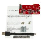 Conversor adaptador StarTech.com USB a M.2 NGFF SATA SSD para Placas de Desarrollo y Raspberry Pi modelo PIB2M21, incluye accesorios