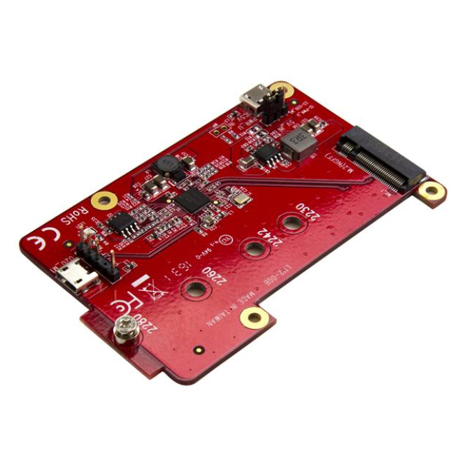 StarTech Adaptador USB a M.2 NGFF SATA SSD con Accesorios Conversor adaptador StarTech.com USB a M.2 NGFF SATA SSD para Placas de Desarrollo y Raspberry Pi modelo PIB2M21, incluye accesorios