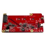Conversor adaptador StarTech.com USB a M.2 NGFF SATA SSD para Placas de Desarrollo y Raspberry Pi modelo PIB2M21, incluye accesorios