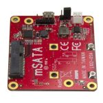 Adaptador conversor USB a mSATA de StarTech.com, diseñado para Raspberry Pi y otras placas de desarrollo. SKU: PIB2MS1