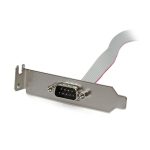 StarTech.com Adaptador de 0.4m con cabezal serial DB9 RS232 a IDC de 10 pines para placa base de perfil bajo, SKU PLATE9M16LP