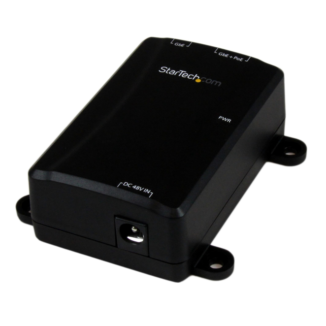 StarTech.com Inyector PoE+ Gigabit con soporte 802.3at y 802.3af Inyector PoE+ Midspan de 1 Puerto Gigabit StarTech.com, soporte 802.3at y 802.3af, SKU POEINJ1GW
