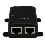 Inyector PoE+ Midspan de 1 Puerto Gigabit StarTech.com, soporte 802.3at y 802.3af, SKU POEINJ1GW