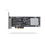 Imagen de la StarTech.com Tarjeta PCI Express de Red Ethernet 4 Puertos NBASE-T 2,5G NIC I225-V PR42GI-NETWORK-CARD, ideal para ordenador de sobremesa