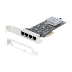 Imagen de la StarTech.com Tarjeta PCI Express de Red Ethernet 4 Puertos NBASE-T 2,5G NIC I225-V PR42GI-NETWORK-CARD, ideal para ordenador de sobremesa