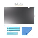 StarTech.com Filtro de Privacidad para Monitores de 18,5 Pulgadas, Pantalla Ancha 16:9, Mate/Brillante, Ángulo de Visión de +/-30 Grados, SKU PRIVACY-SCREEN-185M