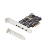 StarTech.com Tarjeta PCIe con 5 puertos USB 3.2 de 10Gbps, 4 USB-C y 1 USB-A, SKU PS4C3IA3-USB-C-CARD, compatible con Windows, Mac y Linux