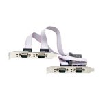 Imagen de la StarTech.com Tarjeta Serie PCI Express de 4 Puertos DB9 - Serial RS232/RS422/RS485 con SKU PS74ADF-SERIAL-CARD. Incluye brackets de perfil bajo y es compatible con Windows y Linux.