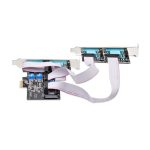Imagen de la StarTech.com Tarjeta Serie PCI Express de 4 Puertos DB9 - Serial RS232/RS422/RS485 con SKU PS74ADF-SERIAL-CARD. Incluye brackets de perfil bajo y es compatible con Windows y Linux.