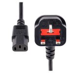 StarTech.com Cable de Alimentación de Ordenador de 3 metros, 18AWG, BS 1363 a C13, 10A 250V, SKU PXT101UK3M