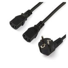 StarTech.com cable de 2 metros de alimentación en Y, tipo EU Schuko a 2x C13, 10A 250V, SKU: PXT101YEU2M