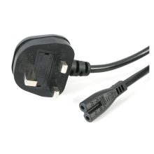 StarTech.com Cable de 1m de alimentación para portátiles, enchufe BS1363 a C7, 2,5A 250V, 18AWG, SKU PXTNB2SUK1M