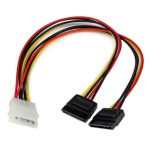 StarTech.com Adaptador Cable Divisor Molex 4 Pines a SATA con 2x Hembra SATA y 1x Macho LP4, SKU: PYO2LP4SATA