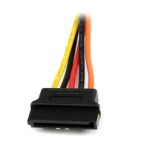StarTech.com Cable 0,15m Adaptador Bifurcador Divisor Splitter Alimentación SATA Latching Cierre Pestillo - 2x Hembra. SKU: PYO2LSATA